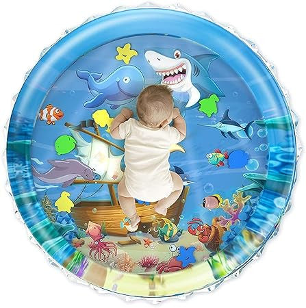 Water Mat Inflatable Round Shape Baby Water Play Mat for Babies