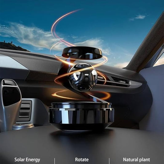 Solar Powered Levitating Ball Air Freshener for Car Dashboard