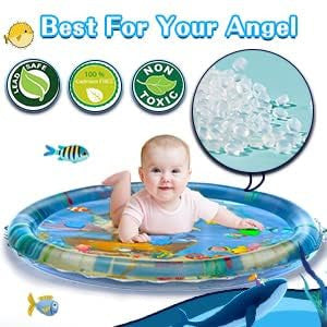 Water Mat Inflatable Round Shape Baby Water Play Mat for Babies
