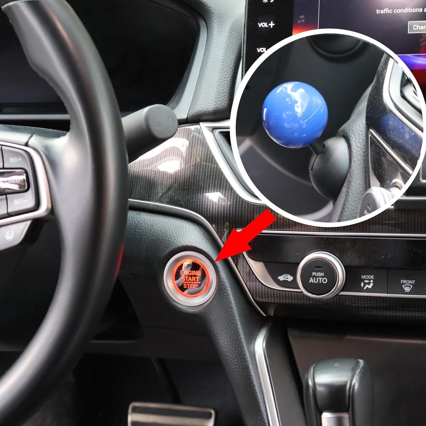 Car Push to Start Button Cover