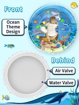 Water Mat Inflatable Round Shape Baby Water Play Mat for Babies