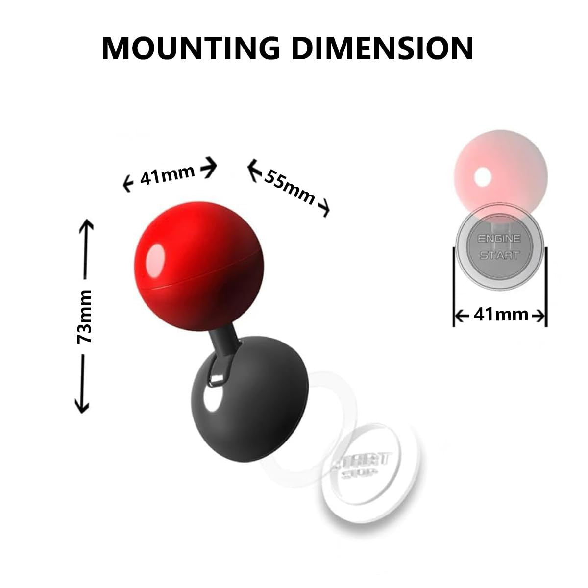 Car Push to Start Button Cover